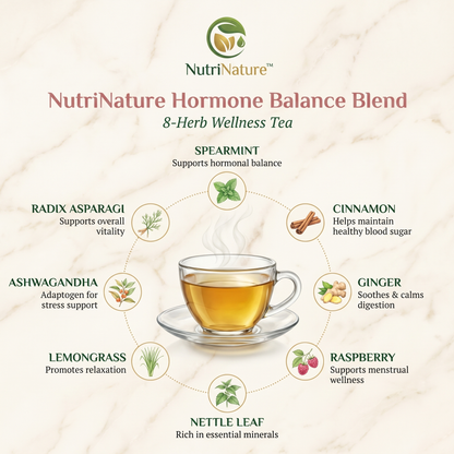NutriNature Hormone Balance Blend — 8-Herb Wellness Tea