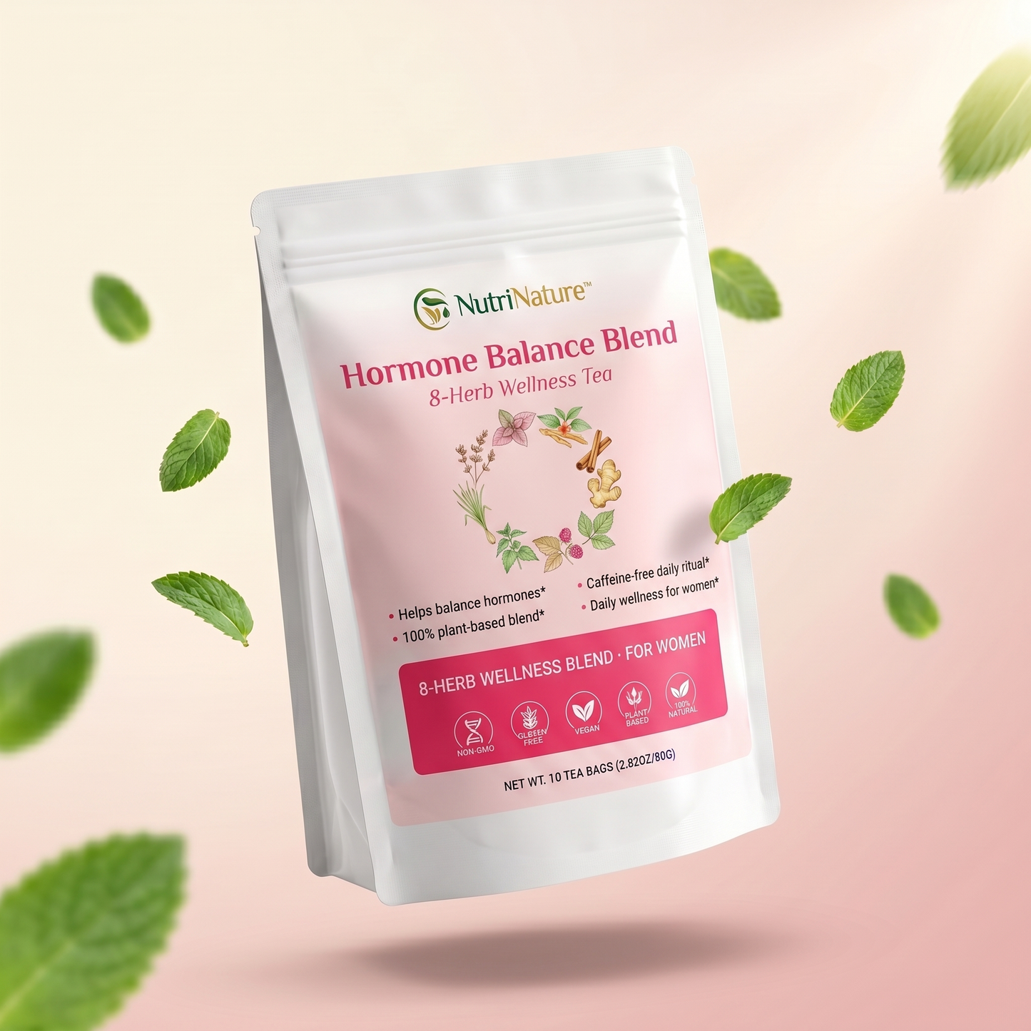 NutriNature Hormone Balance Blend — 8-Herb Wellness Tea