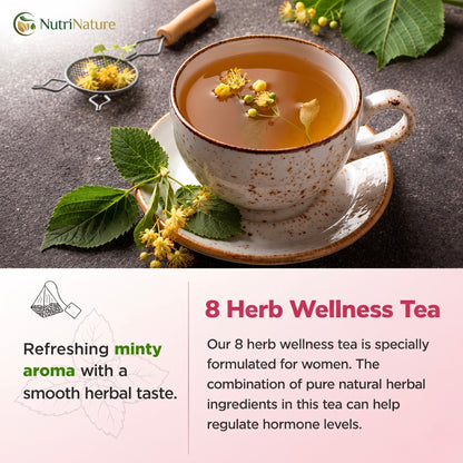 NutriNature Hormone Balance Blend — 8-Herb Wellness Tea